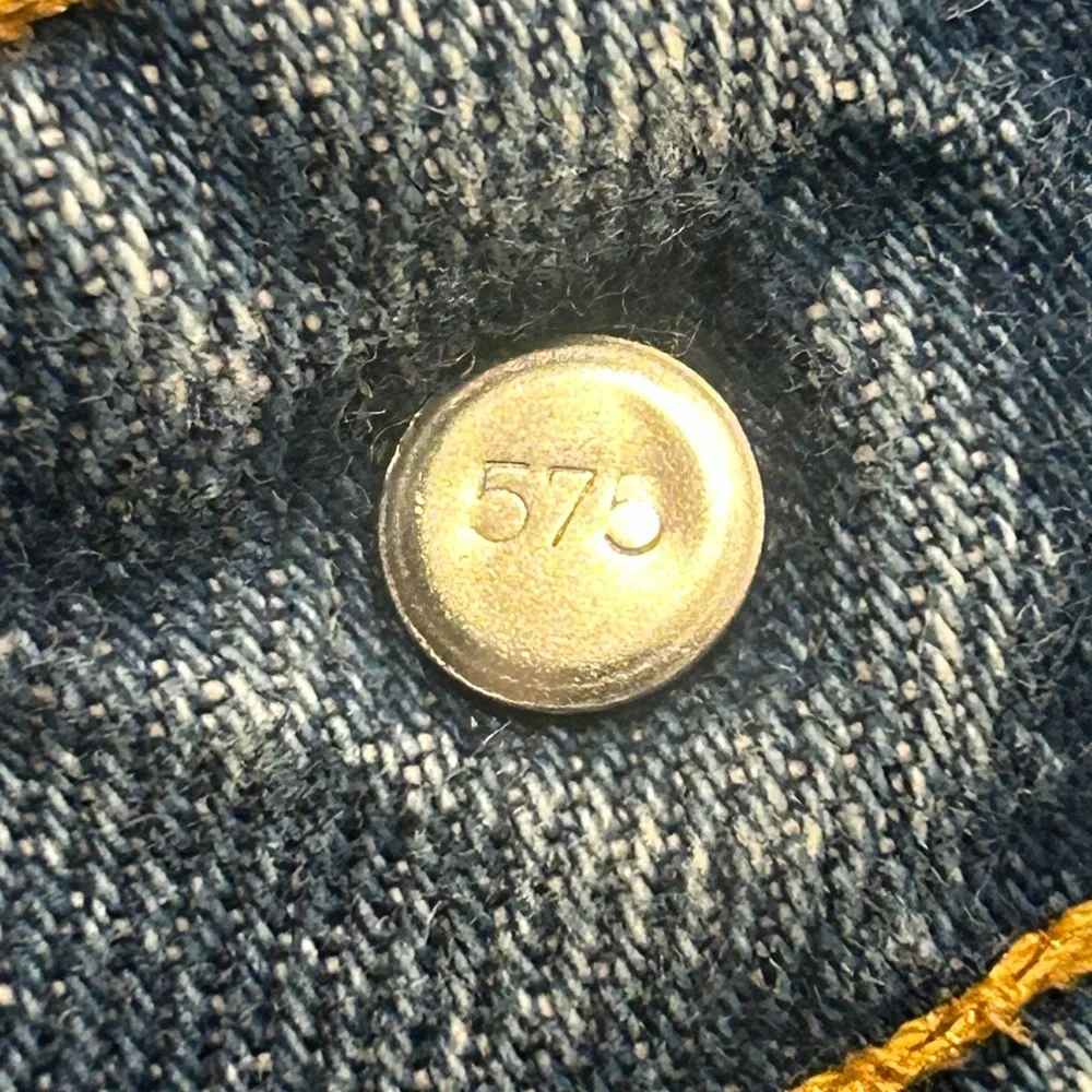 Levi's 505 VTG 90s Men's Blue Straight Regular Fit‎ Jeans 42/32 White Red Tag